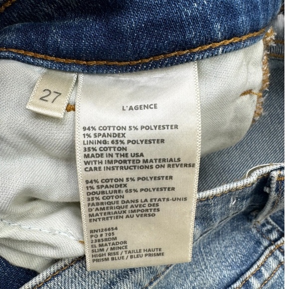 L'AGENCE El Matador Prism Blue Jeans - Picture 7 of 12